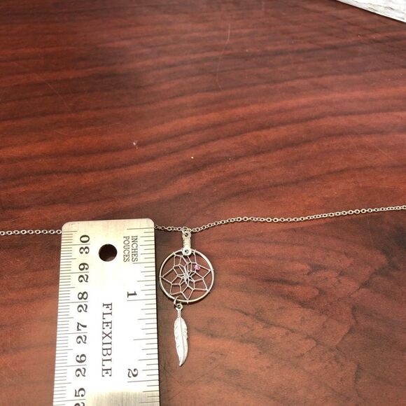 Dream Catcher Necklace Silver tone - Picture 3 of 3
